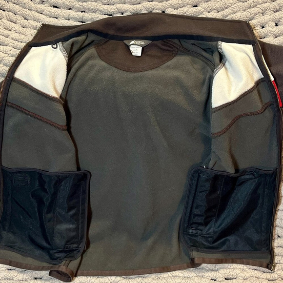 MEC Woman's Retro Brown Zip Up Jacket Size Large - Picture 9 of 9